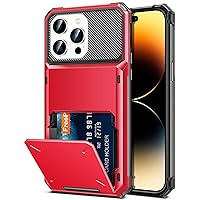 for iPhone 14 Pro Max Case 6.7 Wallet 5 Credit Card Holder Slot Flip Cover Design Back Pocket Scratch Resistant for iPhone 14 Pro Max 6.7