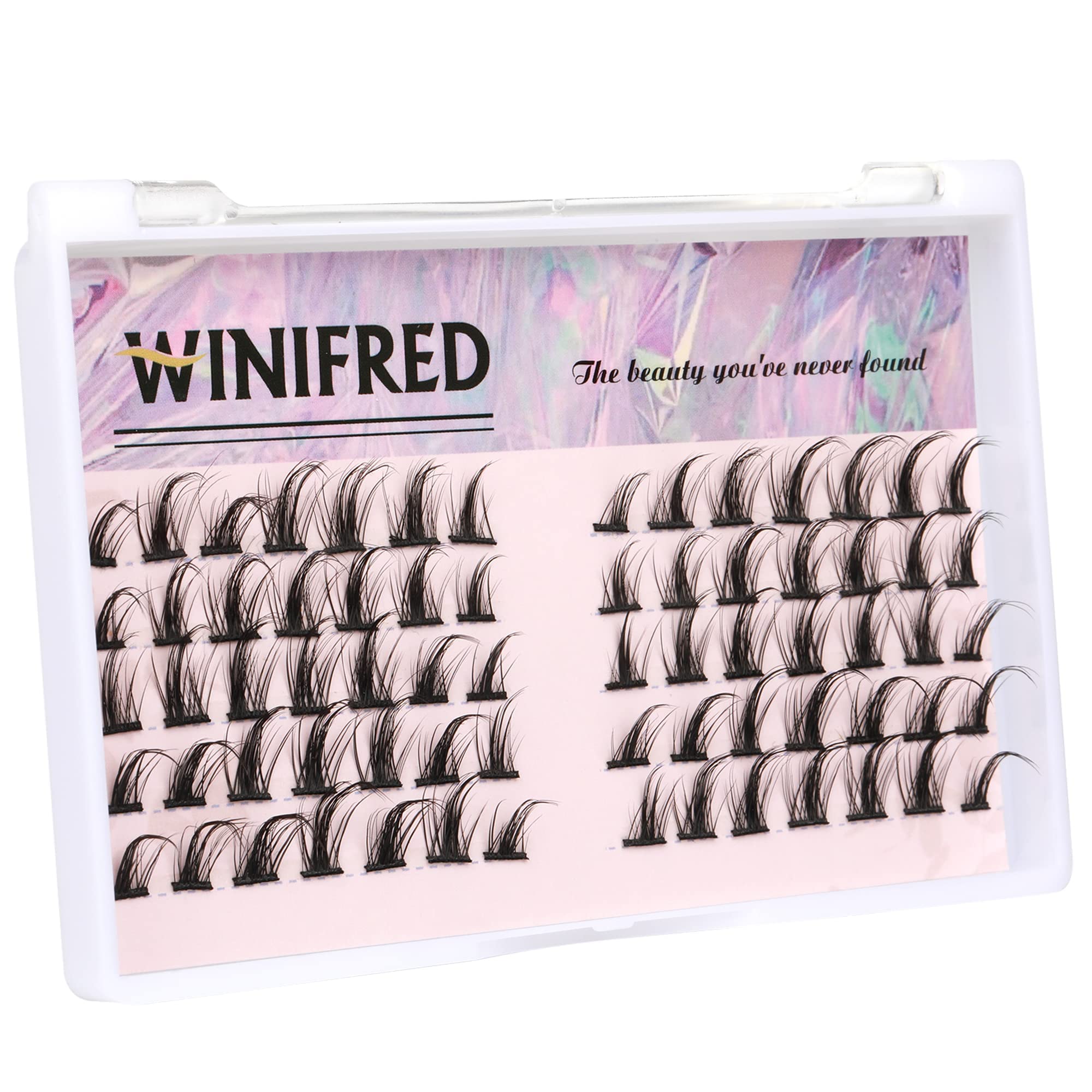 Individual Manga Lashes Clusters Natural Look Eyelashes Spiky Little Devil Wispy Mixed Length DIY Lash 14mm Hybrid Asian Japan Lashes Mink False Eyelashes by Winifred