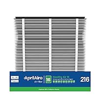 AprilAire 216 Replacement Filter for AprilAire Whole House Air Purifiers - MERV 16, Allergy, Asthma, & Virus, 20x25x4 Air Filter (Pack of 2)