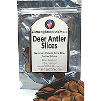 Deer Antler Slices | Antler Velvet | Whole Slices | Sika Deer Antler | Lu Rong | 鹿茸 | Energy, Hormones, Sex, Health for Men and Women