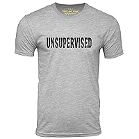 Unsupervised Funny T-Shirt Sarcastic Immature Graphic Tee Shirt