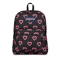 JanSport SuperBreak Backpack-Classic, Happy Hearts Black, One Size