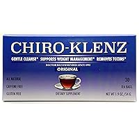 CHIRO-KLENZ Detox Tea for Colon Cleanse – Natural Herbal Tea for Bloating Relief for Women and Men/No Sugar, Caffeine, or Gluten