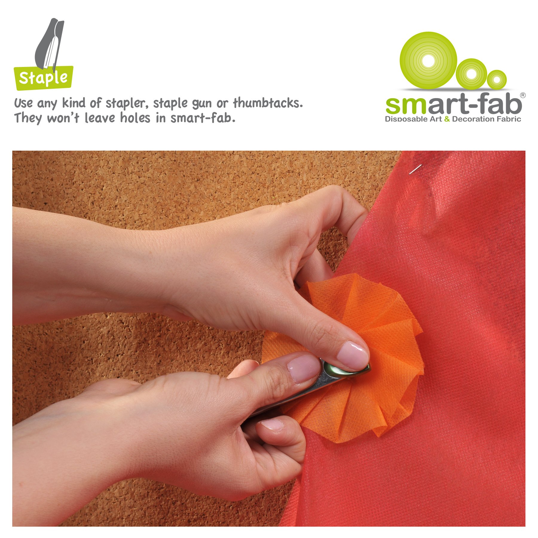 Smart-Fab Disposable Fabric, 12 x 18 Sheets, Assorted, 270/Pack, Perfect for Schools, Classrooms, Crafts, Art, Bulletin Boards, Sew, Draw, Paint it, Unique Non Woven Material (SFB238121827099)