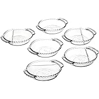 Anchor Hocking Oven Basics 6-Inch Mini Pie Plate, Set of 6
