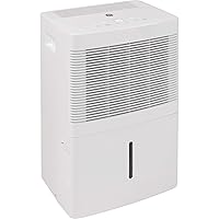 GE APPLIANCES GE Dehumidifier 20 Pint, Ideal for High Humidity Areas, Complete with Empty Bucket Alarm, Clean Filter Alert & LED Digital Controls, White Portable Dehumidifer