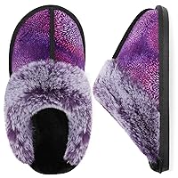 Besroad Winter Fuzzy House Slippers Sandals Plush Faux Fur Fluffy Flats Slippers Warm Slide Shoes for Women