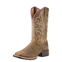Ariat Hybrid Rancher Western Boots - Women’s Square-Toe Leather Work Boot