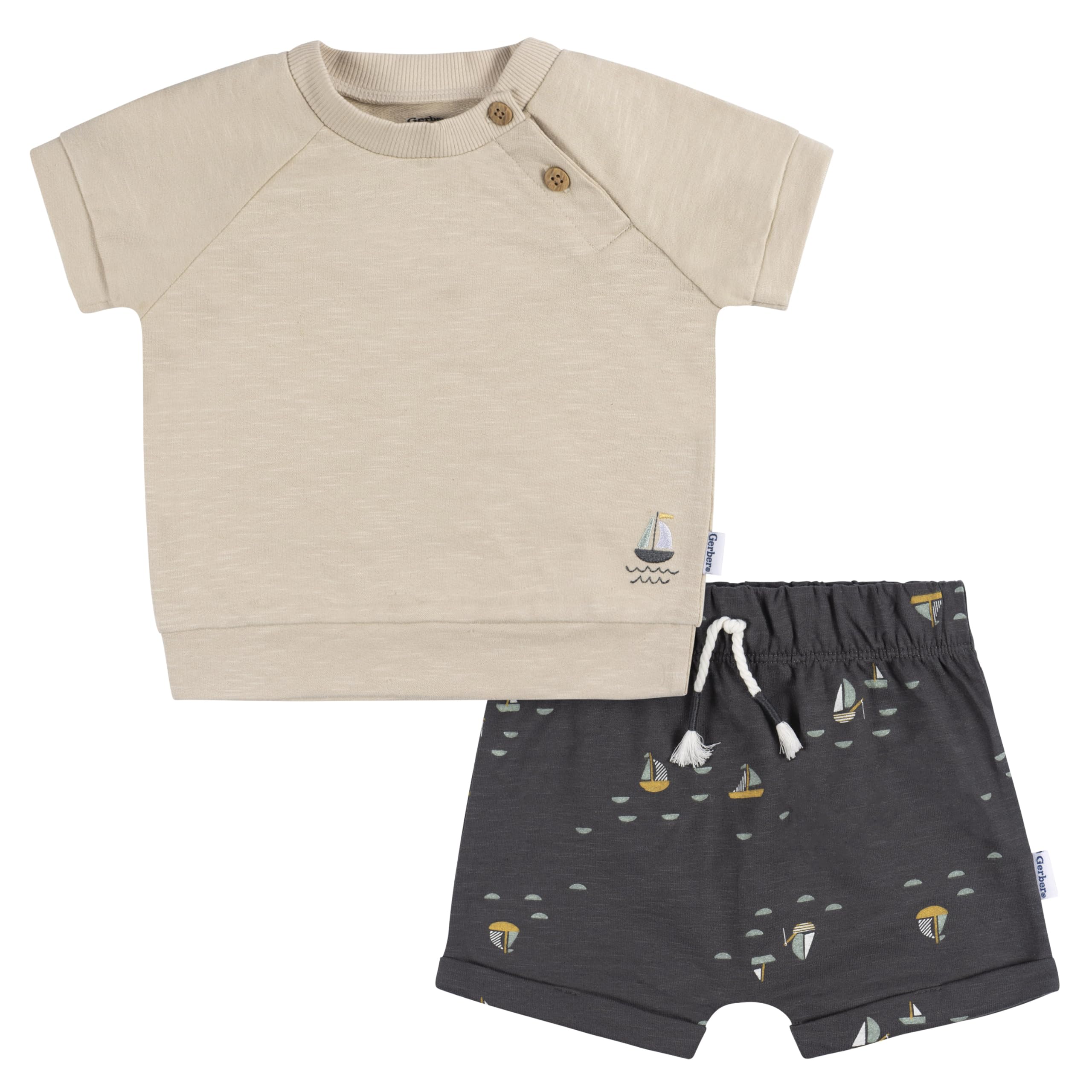 Gerber baby-boys T-shirt and Shorts Set