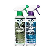 Nikwax Fabric & Leather Spray Duo-Pack for Footwear, 10 fl. oz