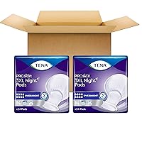 TENA Incontinence Pads, 3XL Plus Size, Overnight Absorbency, for Men & Women, ProSkin - 48 Count