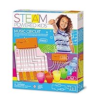 4M Toysmith, STEAM Powered Girls Magic Circuit Kit, Use Science to Create Music DIY Stem Toy, for Girls Ages 5+