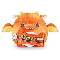 (Reese's Pieces) Dragon Super Sized 14 inch Plush by ZURU, Ultra Soft Plush, Collectible Plush with Real Licensed Brands, Stuffed Animal