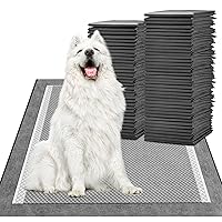 Charcoal Pee Pads for Dogs 30x36in Dog Pee Pads XXL Dog Training Pads Super Absorbent Up to 10 Cups & Odor Neutralizing Leak-Proof Dog Pads Pheromone Attractant Pet Pads (40 Counts)