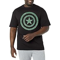 Marvel Big & Tall Classic Clover Shield Men's Tops Short Sleeve Tee Shirt