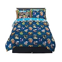 Naruto Anime Bedding Super Soft Comforter and Sheet Set with Sham, 7 Piece Full Size, By Franco