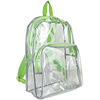 Eastsport Backpack, Clear/Green, One Size