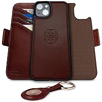 Dreem Bundle: Fibonacci Wallet Case for iPhone 15 with Liberate AirTag Holder [Coffee]