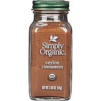 Ceylon Ground Cinnamon, 2.08 Ounce, Non-GMO Organic Cinnamon Powder