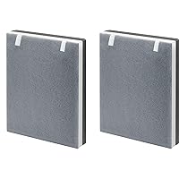 2 Pack Vital 100 True HEPA Replacement Filter Compatible with LEVOIT Vital 100 Air Purifier, 3-in-1 H13 Ture HEPA and High-Efficiency Activated Carbon Filters, Replace Part # Vital 100-RF