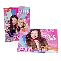 American Greetings - iCarly 8 Invitations and 8 Thank You Postcards