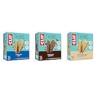 CLIF BAR Thins - Variety Pack - Crispy Snack Bars - Made with Organic Oats - Non-GMO - Plant-Based - 100 Calorie Packs - Amazon Exclusive - 0.78 oz (Pack of 3)