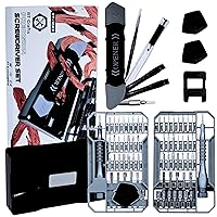 Precision Screwdriver Set 69 in 1 with Art Knife. Computer Repair Tool Kit, Small Electronics repair kit. Repair Laptop, Fix RC. Pentalobe Bits For MacBook and Cell Phone Repair Kit