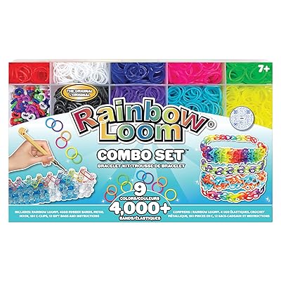 Mua Rainbow Loom® Combo Set, Features 4000+ Colorful Rubber Bands, 2  Step-by-Step Bracelet Instructions, Organizer Case, Great Gift for Kids 7+  to Promote Fine Motor Skills trên  Mỹ chính hãng 2024