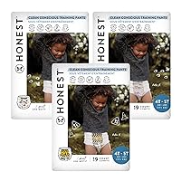 Clean Conscious Training Pants | Plant-Based, Sustainable Diapers | Rompin' & Stompin' + Diggin' It | Size 4T/5T (38+ lbs), 57 Count