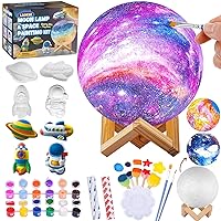 Paint Your Own Moon Lamp Kit, Easter Gifts DIY 3D Space Moon Night Light, Art Supplies Arts & Crafts Kit, Arts and Crafts for Kids Ages 8-12, Toys Girls Boy Birthday Gift Ages 3 4 5 6 7 8 9 10 11 12+
