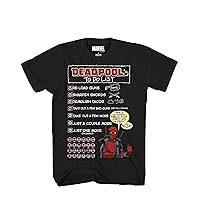 Marvel Deadpool to Do List Graphic T-Shirt for Adults