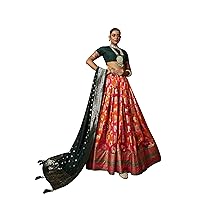 Elina fashion Women's Ethinc Indian Pakistani Lengha Wedding Party Bollywood Lehenga With Stitched Blouse