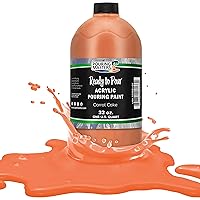 Pouring Masters Carrot Cake Acrylic Ready to Pour Pouring Paint - Premium 32-Ounce Pre-Mixed Water-Based - for Canvas, Wood, Paper, Crafts, Tile, Rocks and More