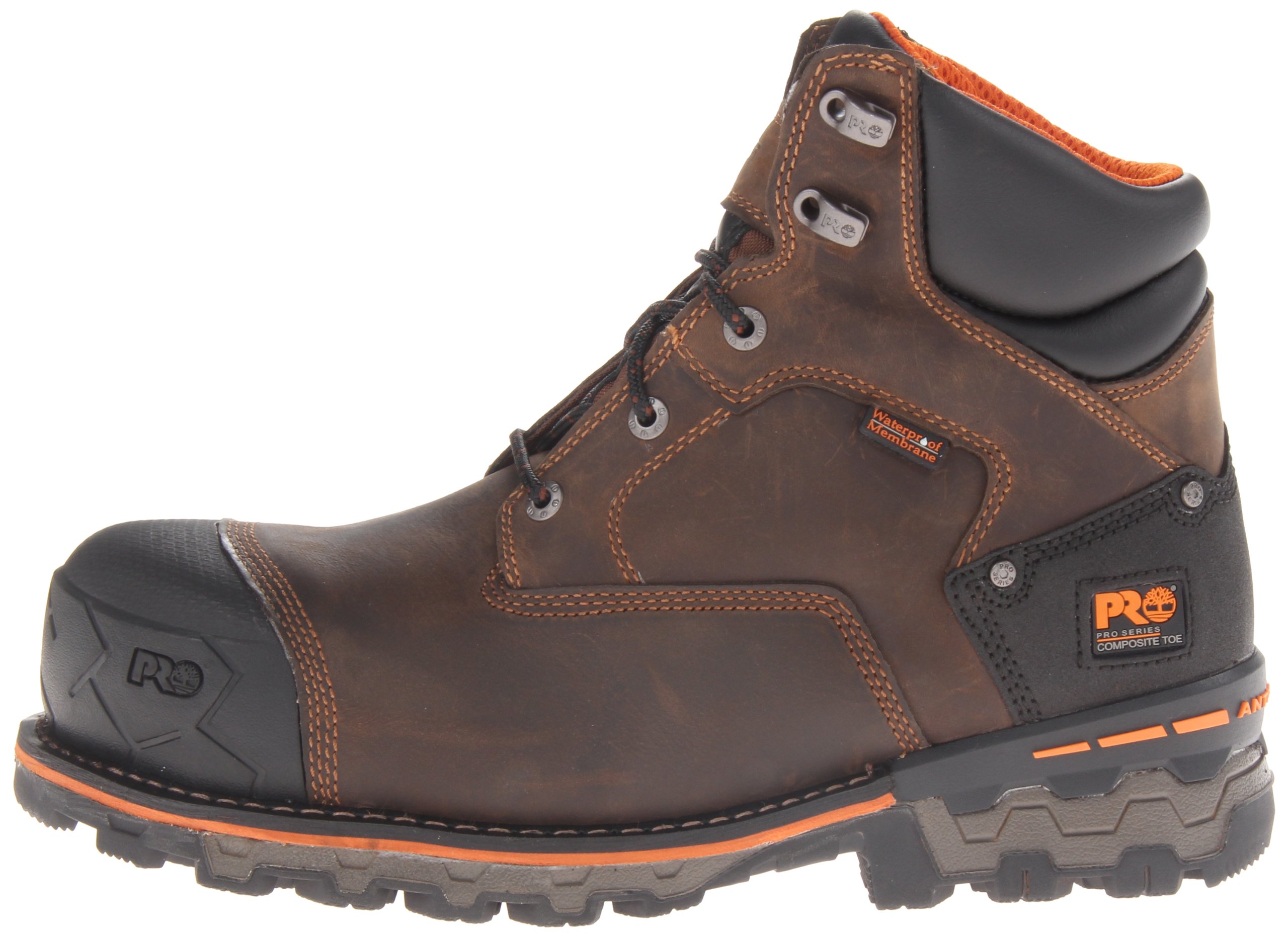 Timberland PRO Men's Boondock 6 Inch Composite Safety Toe Waterproof 6 CT WP, Brown, 10 Wide