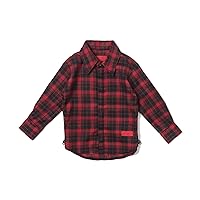 Chris Long Sleeve Flannel Button Up (Black)-Unisex