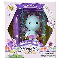 Sunny Days Entertainment Honey Bee Acres Rainbow Ridge Fantasy Collectible Toy Figure Series, Surprise Set Includes Flocked Poseable Figure with Accessory, Assorted Style, Great Gift for Girls 3+
