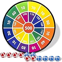 Kids Toys, Dart Board for Kids with 12 Dart Balls, Boys Toys Age 5-7 & 8-10, Toys for Boys Ages 5-13, Toy for 3 Year Old and Up, Ideal Easter Basket Stuffers for 3-12 Year Old Boys and Girls