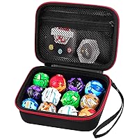 ALKOO Toy Storage Box Compatible with Bakugan Battle Planet 12PCS, Case for Bakugan Toys 2023/ for BakuCores/for Armored Alliance/for Geogan Rising, Holder for Balls and Cards (Case Only) -Black