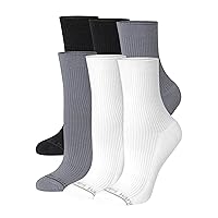 Hanes Womens Originals Supersoft Mid Crew Socks, Half-Cushioned Socks For Women, 6-Pairs