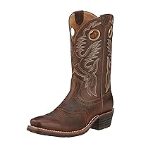 Ariat Heritage Roughstock Western Boot - Men's Square Toe Leather Work Boot