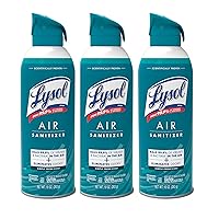 Lysol Air Sanitizer Spray, For Air Sanitization and Odor Elimination, Simple Fresh Scent, 10 Fl. Oz (Pack of 3)