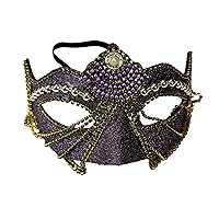 Elegant Princess Pearls and Bracelet Chains Masquerade Mask