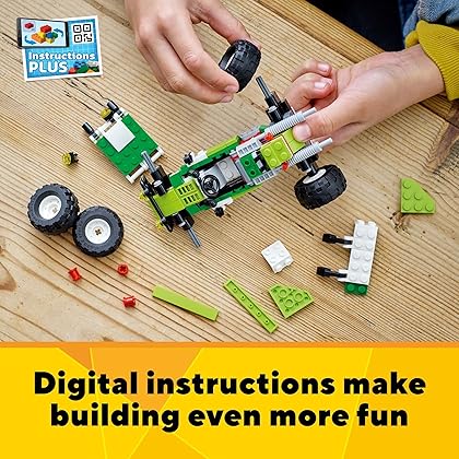 LEGO Creator 3in1 Off-Road Buggy to Skid Loader Digger to ATV Car Toy 31123, 3 Vehicle Construction Set for Kids 7 Plus Years Old