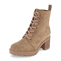 CUSHIONAIRE Women's James lace up boot +Memory Foam, Wide Widths Available
