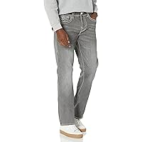 True Religion Men's Ricky Big T Straight Flap Jean