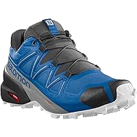 Salomon Speedcross 5 Trail Running Shoes for Men, Skydiver/Black/White, 12.5