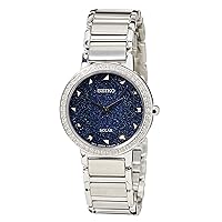 Seiko Womens Analogue Quartz Watch with Stainless Steel Strap SUP433P1, Blue, One Size, Bracelet