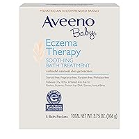 Eczema Therapy Soothing Bath Treatment for Relief of Dry, Itchy and Irritated Skin, Made with Soothing Natural Colloidal Oatmeal, 5 ct.