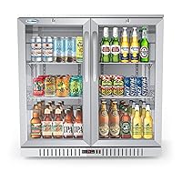 KoolMore BC-2DSW-SS Refrigerator, Double Door, Stainless Steel