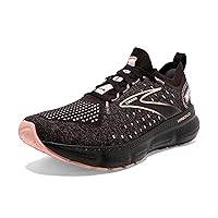 Brooks Women’s Glycerin StealthFit 20 Neutral Running Shoe - Black/Pearl/Peach - 10.5 Medium